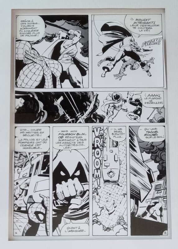 Klaus Janson, Ron Frenz, Spiderman - planche revue Super Héros - Comic Strip