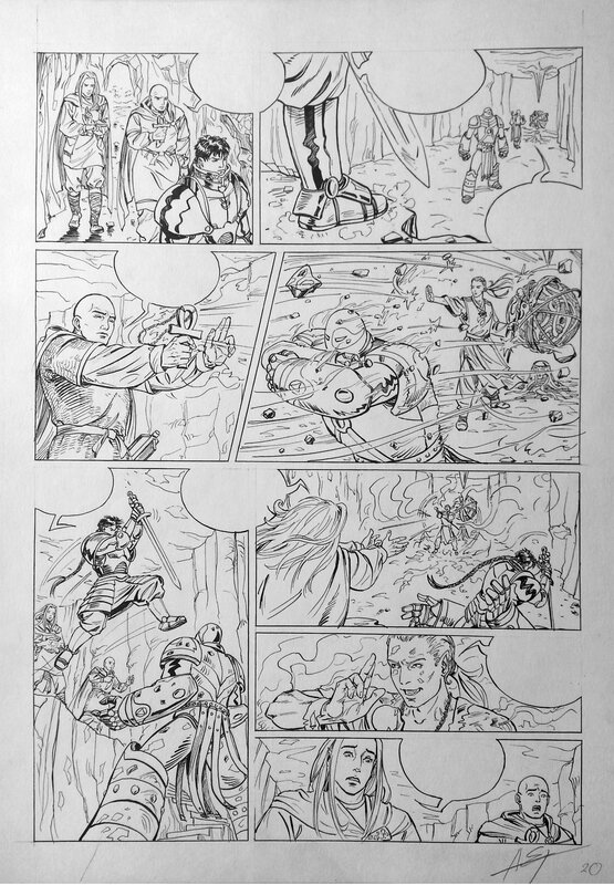 Adventurers pg 20 par Alexandre Eremine - Planche originale