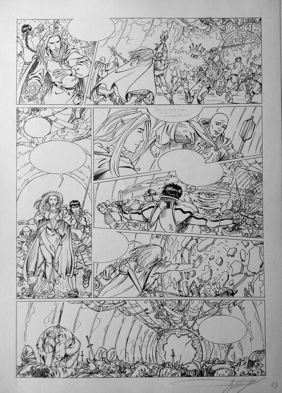 Adventurers pg 43 par Alexandre Eremine - Planche originale