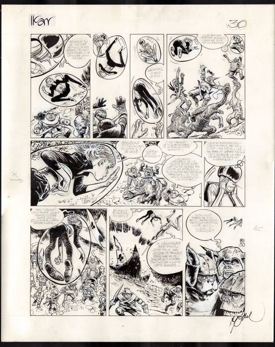 Ikar par René Follet, Makyo - Planche originale