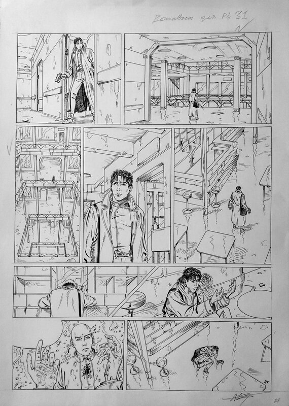 Alexandre Eremine, Hacker T1 pg 27 (unpublished) - Planche originale