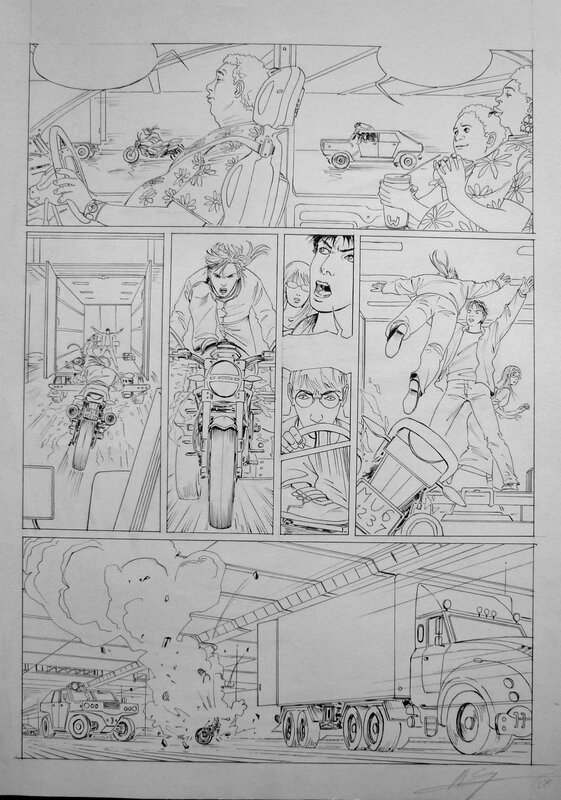 Hacker T2 pg 28 par Alexandre Eremine - Planche originale