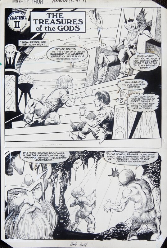 Bob Hall, Vince Colletta, Mighty Thor  annual 11 - Planche originale