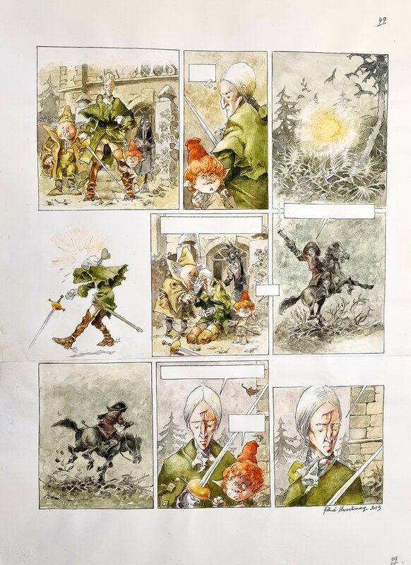 En vente - Capitaine Trèfle par René Hausman - Planche originale