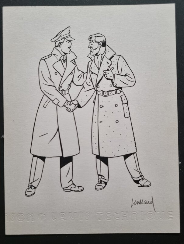 André Juillard, Edgar Pierre Jacobs, Blake et Mortimer - illustration - Illustration originale