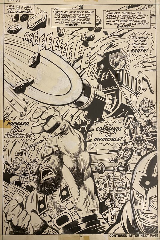 John Buscema, Vince Colletta, Thor - The End of the Battle! - #211 p.6 - Comic Strip