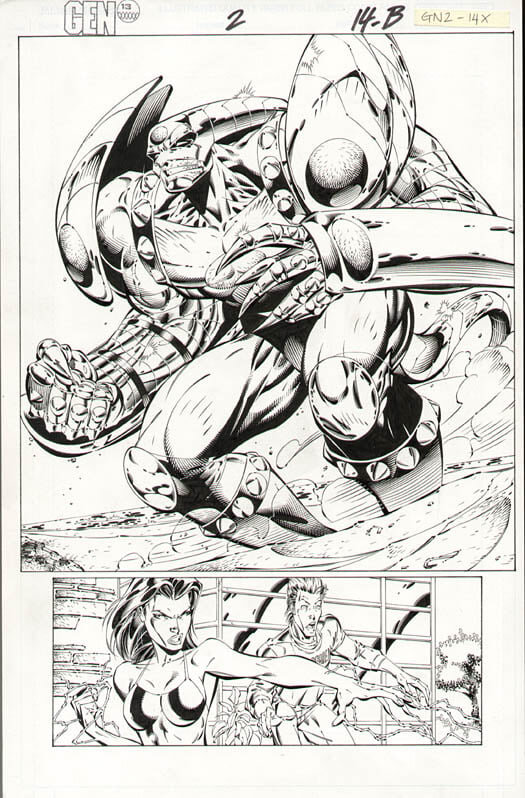 Gen 13 #2 pg 15 by Jeffrey Scott Campbell, Alex Garner - Original art