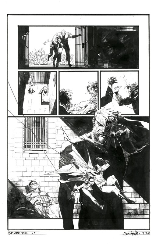 Sean Murphy, Batman: Beyond the White Knight - Issue 1 Pg, 9 - Planche originale