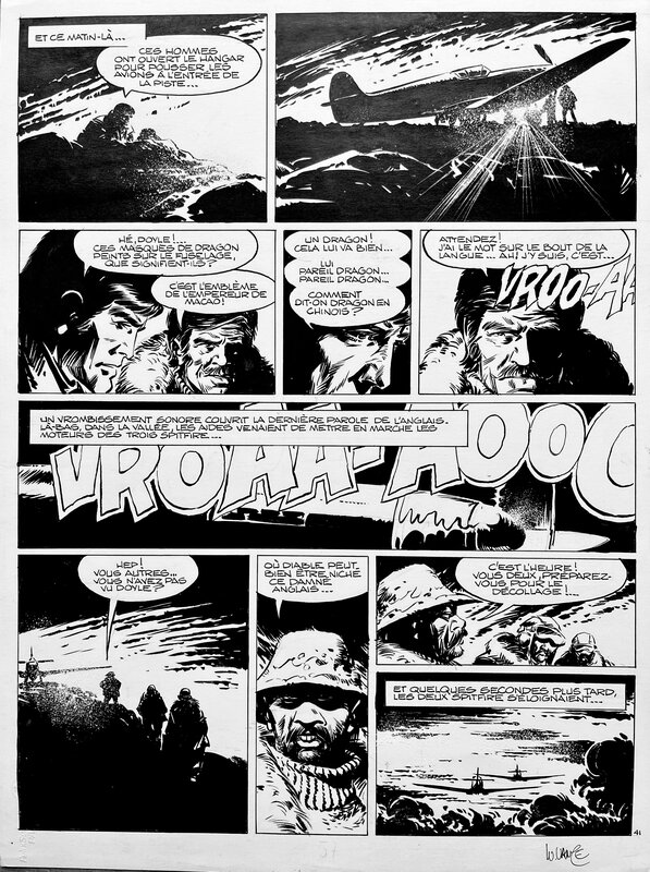 William Vance, Bob Morane #27: L‘Empereur de Macao P.41 - Planche originale