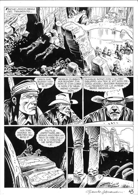 Tex Speciale 20 par Giancarlo Alessandrini - Planche originale