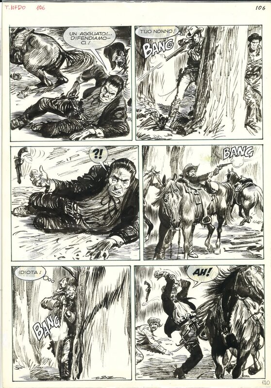 Tex Speciale 1 par Guido Buzzelli - Planche originale