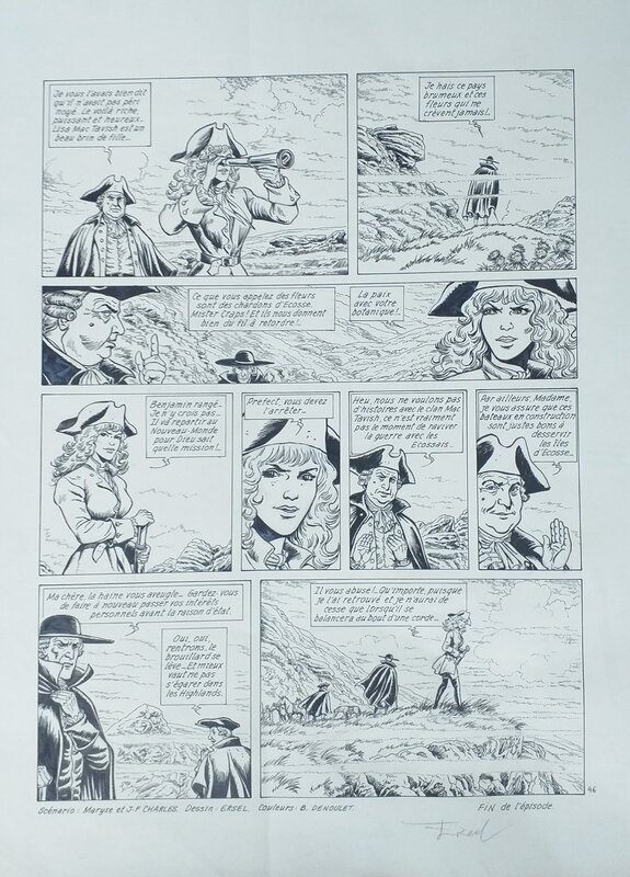Ersel, Jean-François Charles, Les Pionniers du Nouveau Monde #8 planche finale - Comic Strip