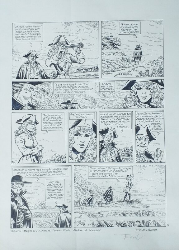 Ersel, Jean-François Charles, Les Pionniers du Nouveau Monde #8 planche finale - Planche originale