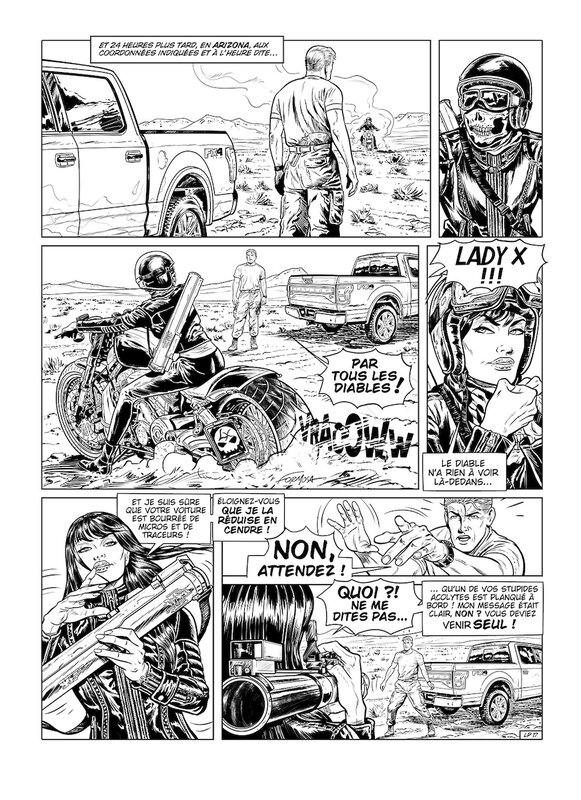 BUCK DANNY - LADY X par Gil Formosa - Planche originale