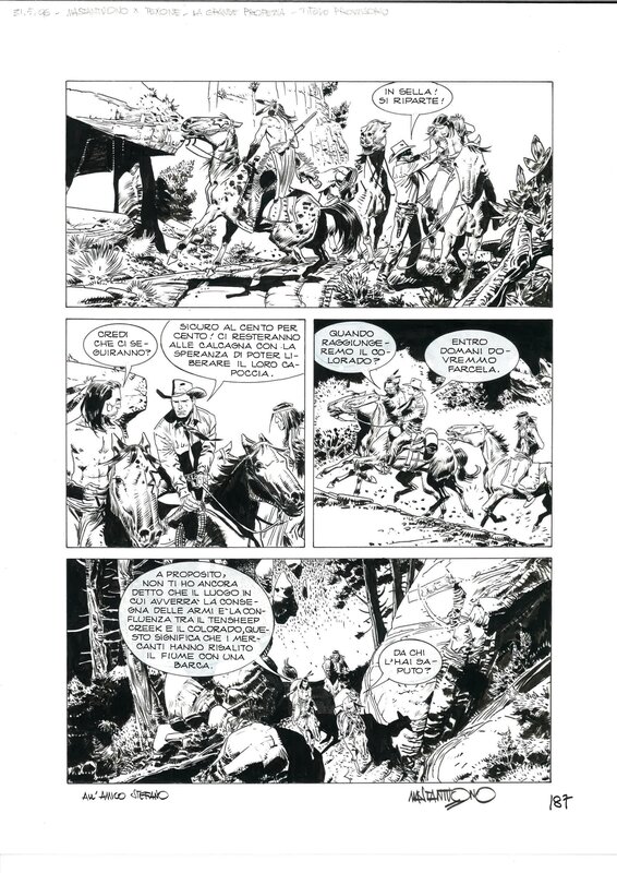 Tex Speciale 21 par Corrado Mastantuono - Planche originale