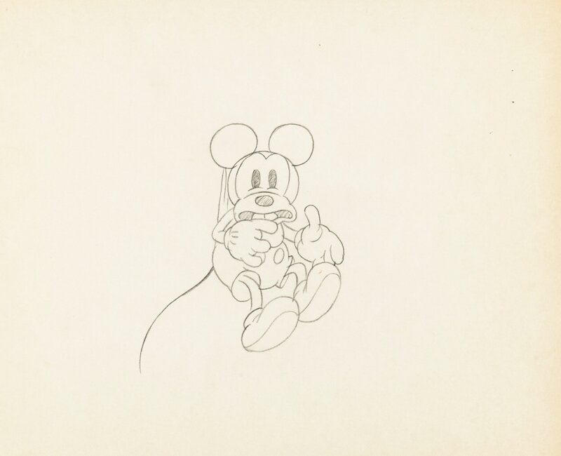 Trader Mickey Animation Drawing (Walt Disney, 1932) - Sketch