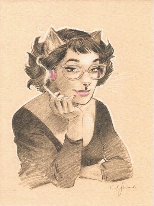 Alma dans Blacksad by Juanjo Guarnido - Original Illustration