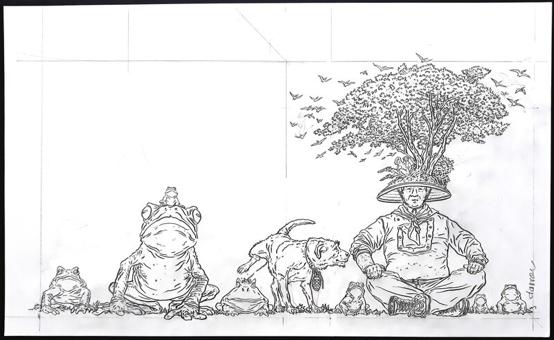 Geof Darrow, DMFAO Tree (Shaolin cowboy) - Original Cover