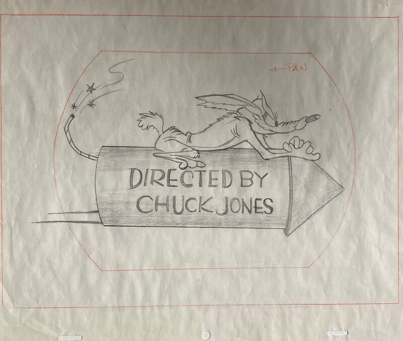 Chuck Jones, Bip Bip (Road Runner) - Planche originale