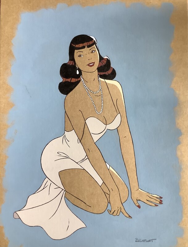 Pin up par Philippe Berthet - Illustration originale