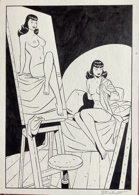 Pin up berthet - Original Illustration