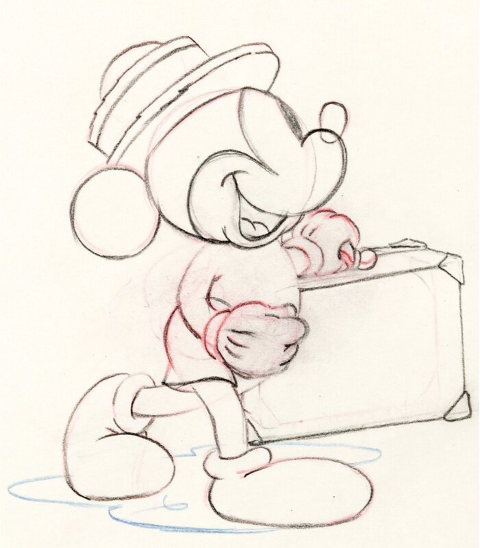 Society Dog Show Mickey Mouse Dessin d'Animation (Walt Disney, 1939) - Dédicace