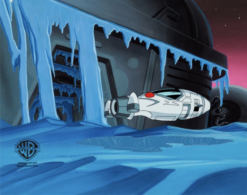Alan Burnett, Superman: The Animated Series Production Cel with Master Background (Warner Brothers, 1996-2000) - Original art