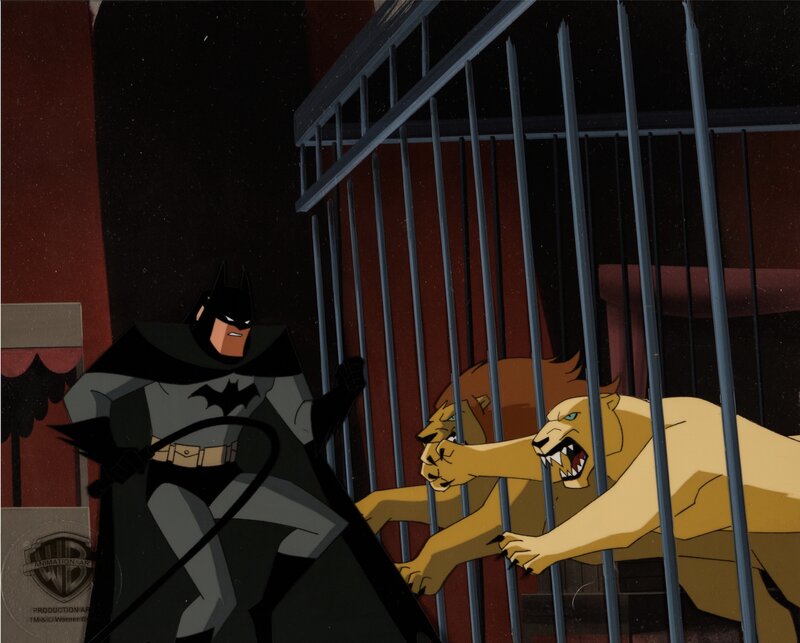 Bruce Timm, The New Batman Adventures Batman Production Cel Setup with Master Background (Warner Brothers, c. 1997-99) - Œuvre originale
