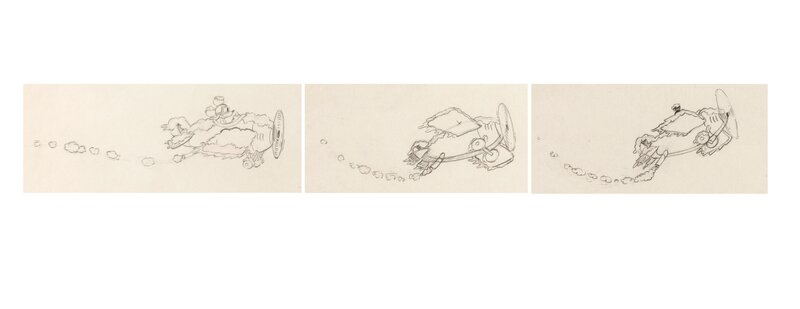 Ye Olden Days Mickey Mouse and Minnie Mouse Animation Drawings Group of 2 (Walt Disney, 1933). - Sketch