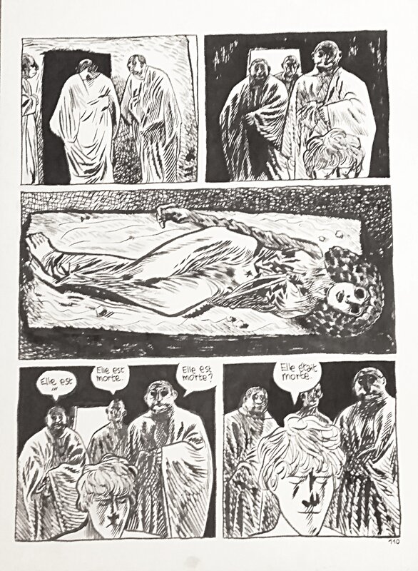 Péplum par Blutch - Planche originale