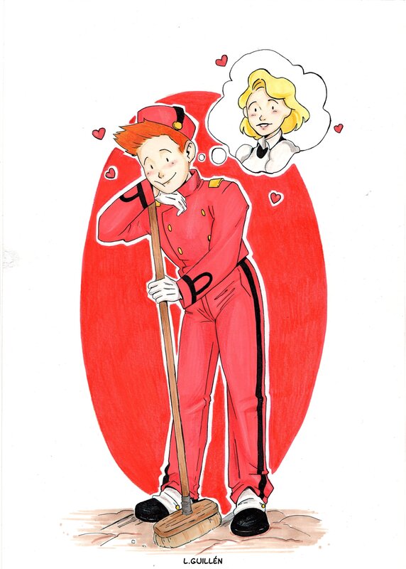 Luz Guillén, Fan-Art sur l'univers du Spirou d’Émile Bravo - Original Illustration