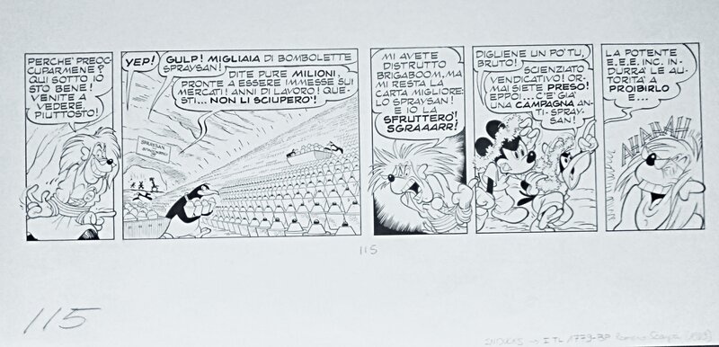 Romano Scarpa, Lucio Michieli, Maurizio Amendola, Topolino e l'enigma de Brigaboom - Comic Strip