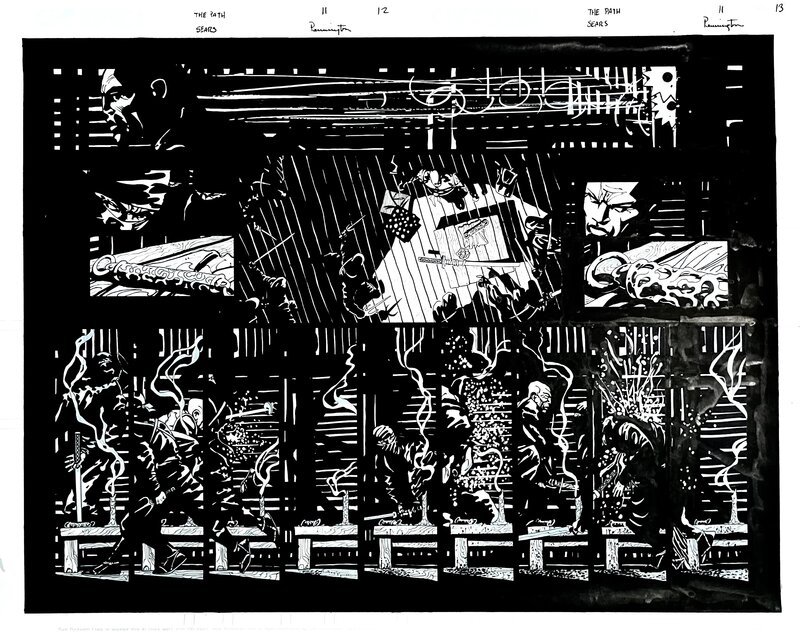 Bart Sears, Mark Pennington, La Voie du Samouraï / The Path #11 pages 11 & 12 - Planche originale