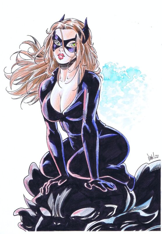 Catwoman par Docampo - Illustration originale