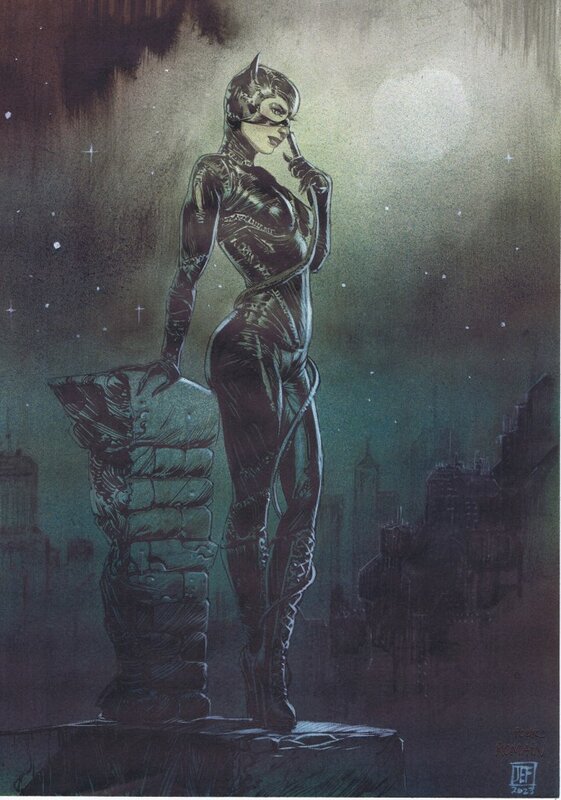 Catwoman par Jef - Illustration originale