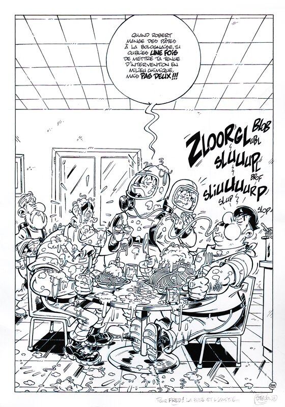 Stédo, Christophe Cazenove, Les Pompiers (Les preuves du feu - gag 713) - Comic Strip