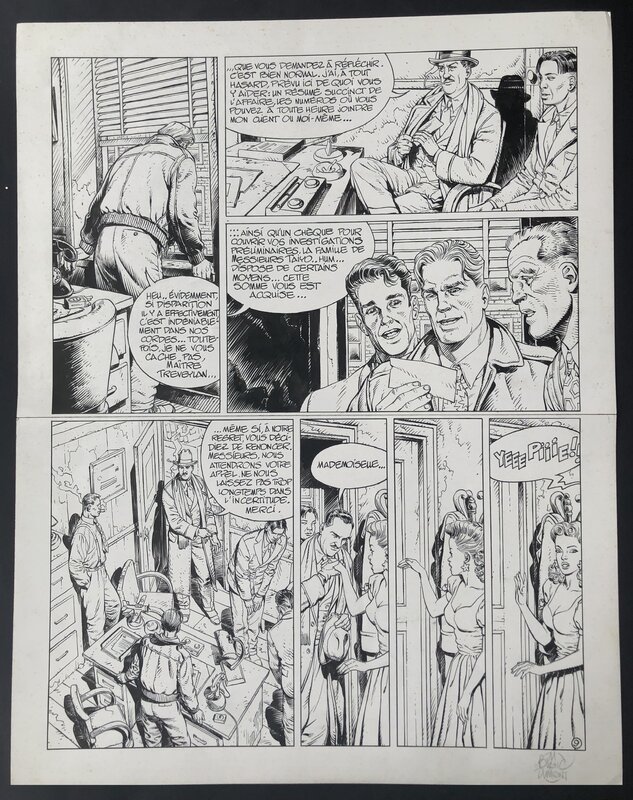 Michel Blanc-Dumont, Greg, Planche originale - Colby - Tome 2 - Le soleil est mort deux fois - Planche 09. - Comic Strip