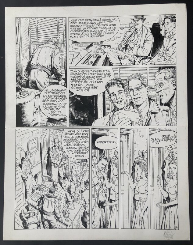 Michel Blanc-Dumont, Greg, Planche originale - Colby - Tome 2 - Le soleil est mort deux fois - Planche 09. - Planche originale