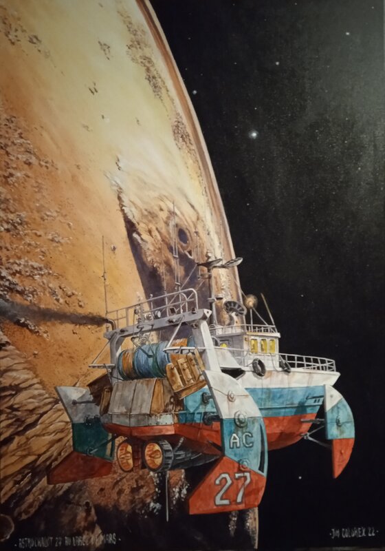 Jim Colorex, Astrochalut 27 au large de Mars - Planche originale