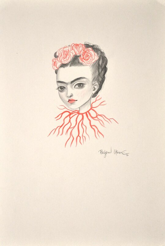 Frida par Benjamin Lacombe - Illustration originale