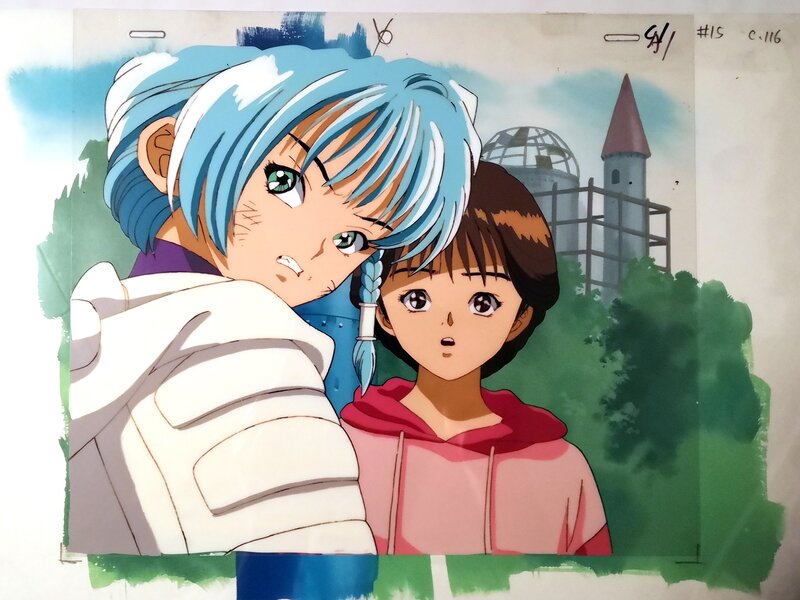 Madhouse, Studio Deen, DNA2 Anime Cel - Karin Aoi & Ami Kurimoto - Original art