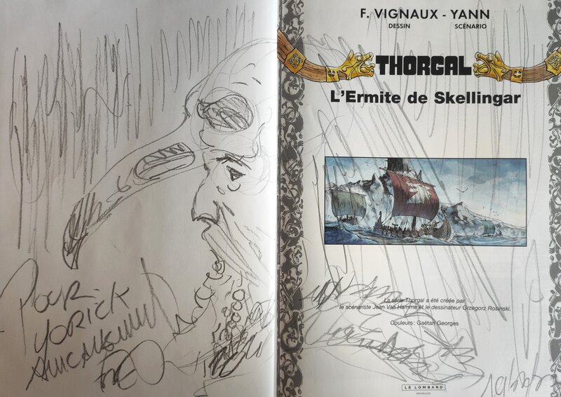 Frédéric Vignaux, Thorgal T.37 L'Ermite de Skellingar - Sketch