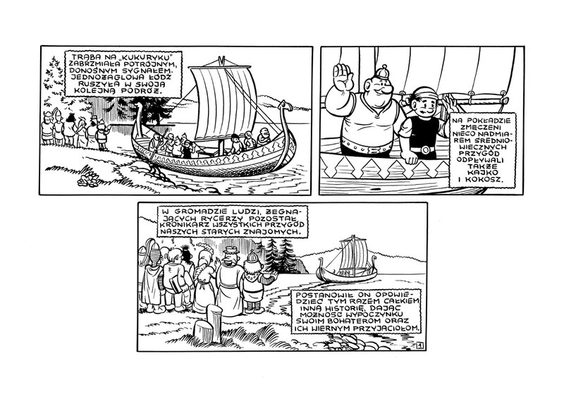Wojtek Olszówka, Janusz Christa, Kaiko et Kokosh - Sanglier d'or  - Złoty dzik - 1 A - Comic Strip