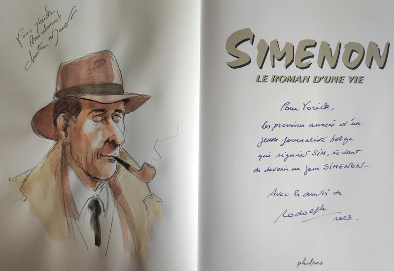 Christian Maucler, Rodolphe, Simenon Le roman d'une vie (one shot) - Sketch
