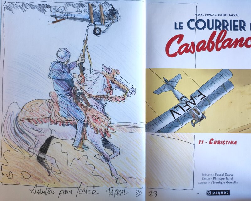 Philippe Tarral, Le courrier de Casablanca T.1 Christina - Sketch