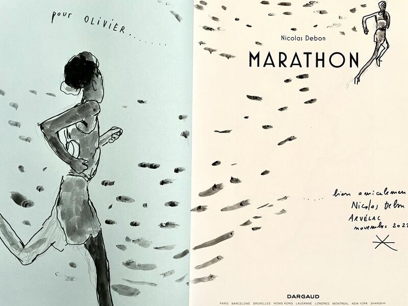 Marathon par Nicolas Debon - Dédicace