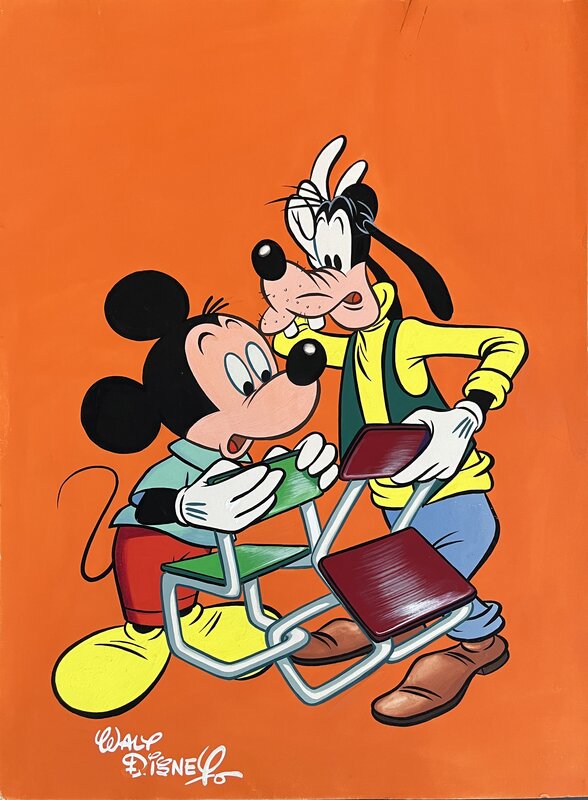 Mickey et Goofy par Walt Disney, René Guillaume, Studios Disney - Couverture originale
