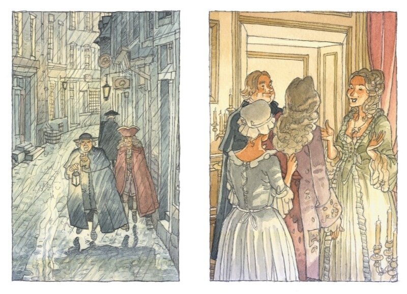 For sale - Voltaire by Jean-Michel Beuriot, Philippe Richelle - Original Illustration
