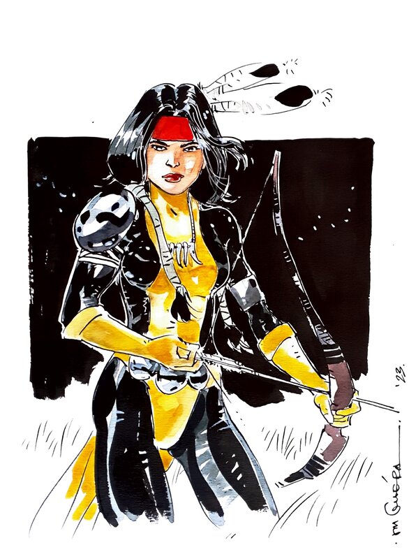 Dani Moonstar par R.M. Guéra - Illustration originale