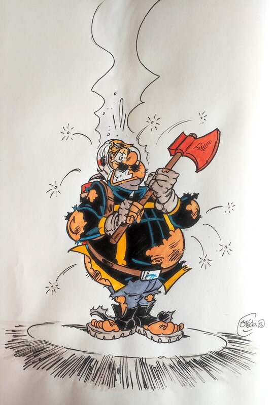 Stédo, Les pompiers T.10 Lance à incident - Sketch